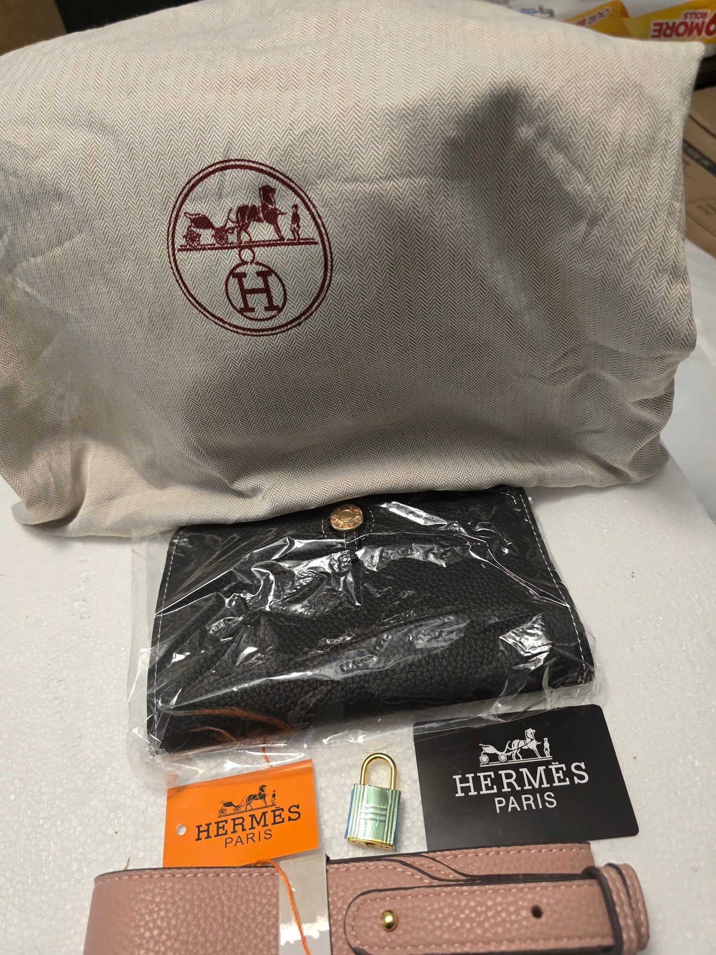 Hermes Multicolor Pebbled Colorblock