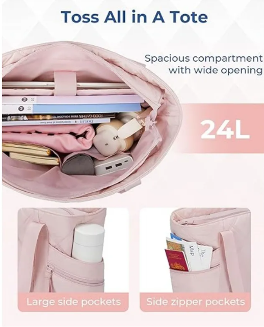 Strap & Zip Travel Tote for Women